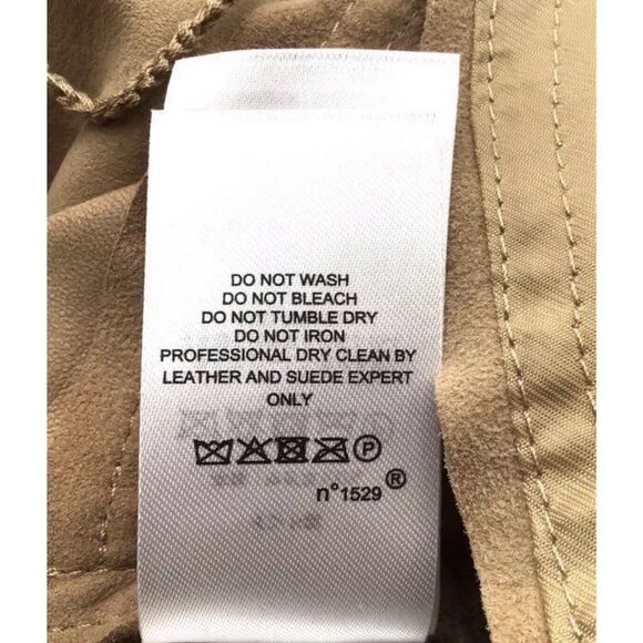 Ralph Lauren Retail $795 Goat Suede Leather Dress Belted SHIRT DRESS Size 18 - Picture 7 of 7